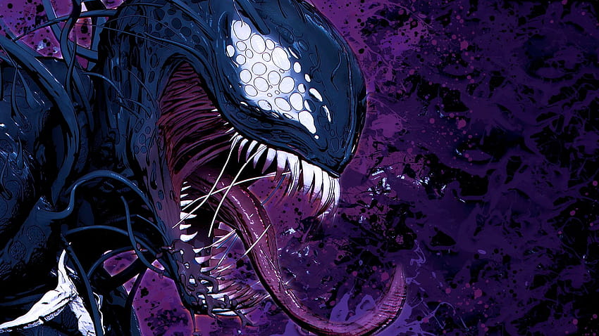 Venom Marvel Comics Villains ...wallha, лилав профил HD тапет