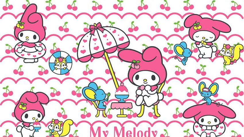 : My Melody, Sanrio, Cute, Pink Rabbits, Animals, Mouse ... Backgrounds, my melody valentines HD wallpaper