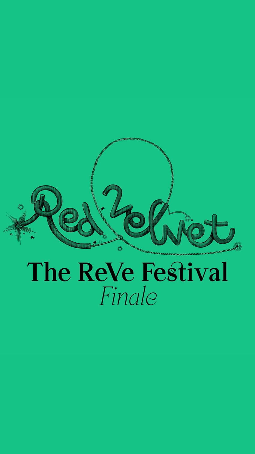 Red Velvet 레드 벨벳 [Финалът на фестивала ReVe], лого на червено кадифе HD тапет за телефон