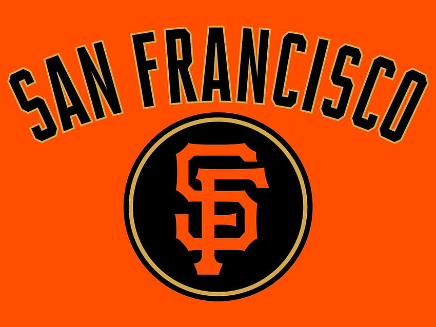 San Francisco Giants (Orange): Logo Pattern - MLB Peel & Stick Wallpaper 24” x 48” 8 SF