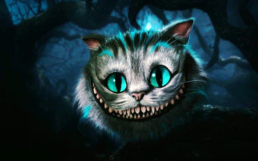 Gato de Cheshire, gato alicia fondo de pantalla