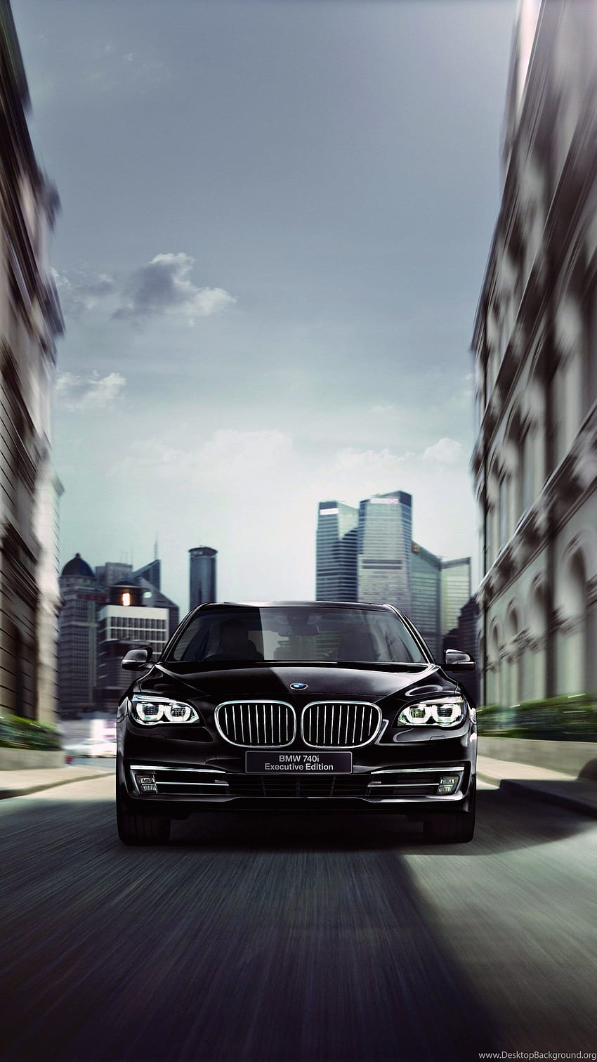 2014 BMW 740i Executive F01 Луксозни фонове, bmw f01 HD тапет за телефон