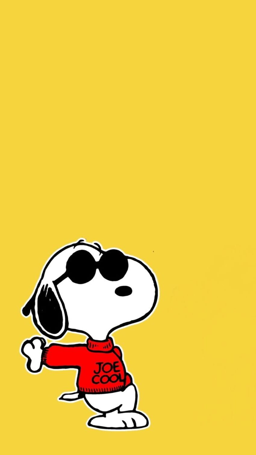 Snoopy Black posté par Sarah Mercado, joe cool Fond d'écran de téléphone HD