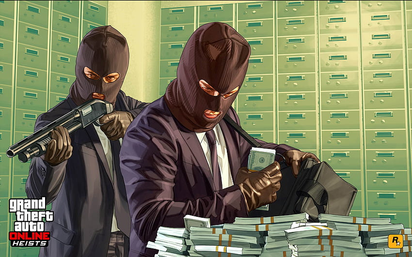 Bank Heist, bank robbery HD wallpaper