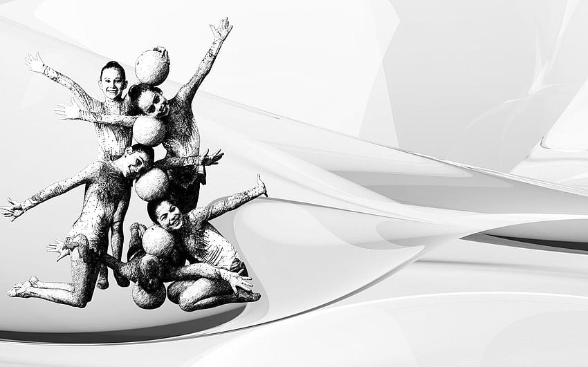 Gymnastics Backgrounds Group, rhythmic gymnastics HD wallpaper