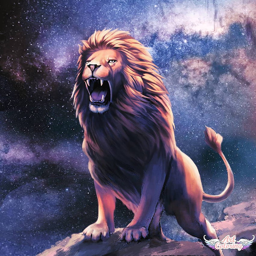 Roaring Galaxy Lion por MysticShadowxx Papel de parede de celular HD