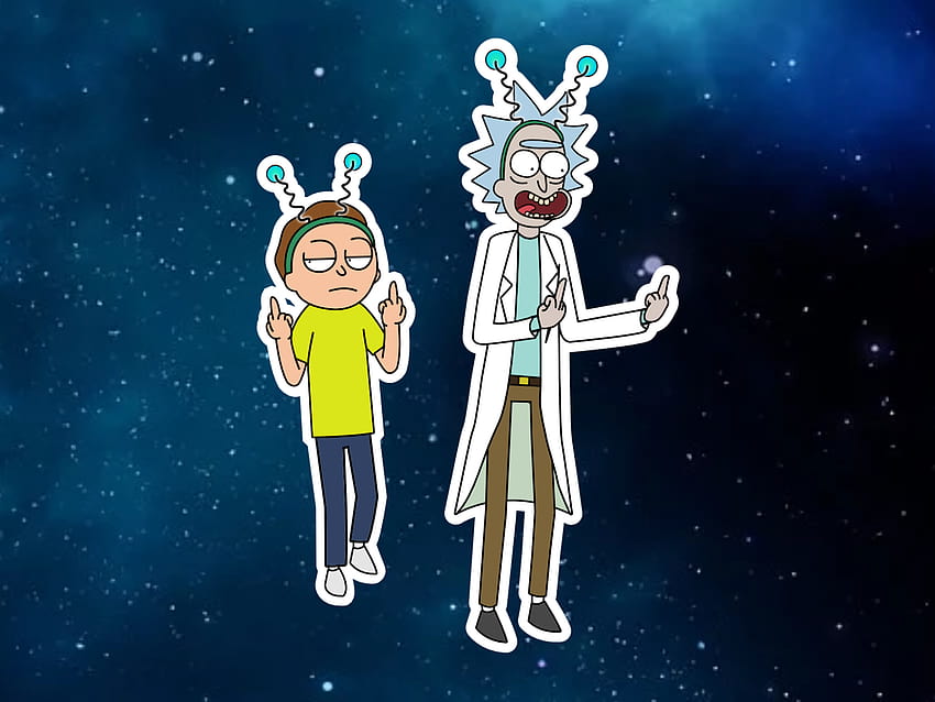 Rick and Morty by Kim Zib on Dribbble, peace among worlds HD wallpaper