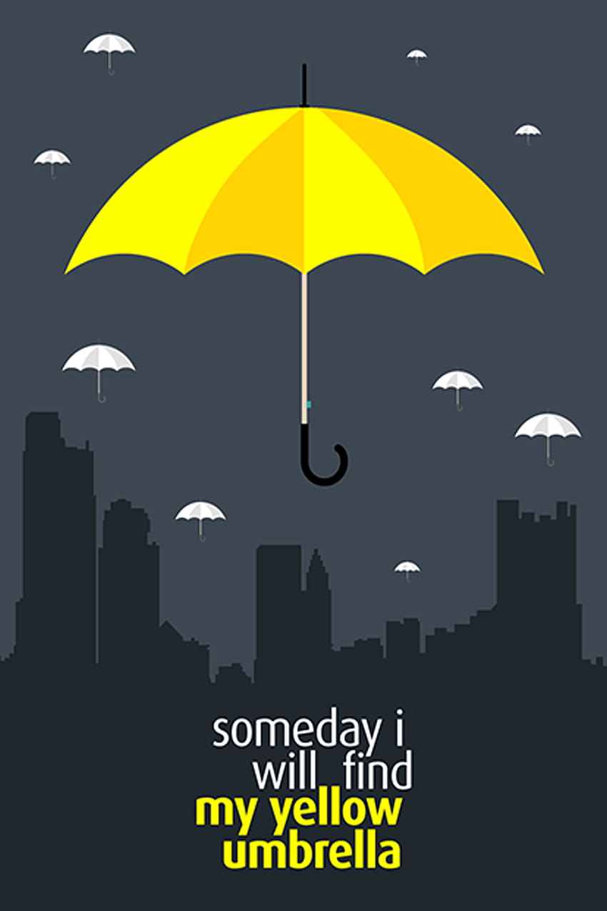 How I Met Your Mother Tees, Mugs, Poster, Home Decor by Riddikulous, yellow umbrella HD phone wallpaper