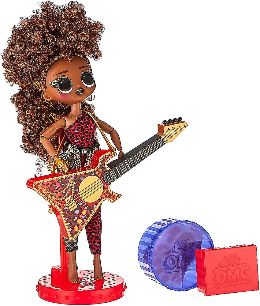 LOL Surprise OMG Remix Rock Ferocious Fashion Doll with 15 Surprises Including Bass Guitar, Outfit, Shoes, Stand, Lyric Magazine, & Record Player Playset, Kids Gift, Toys for Girls Boys Ages 4 HD phone wallpaper