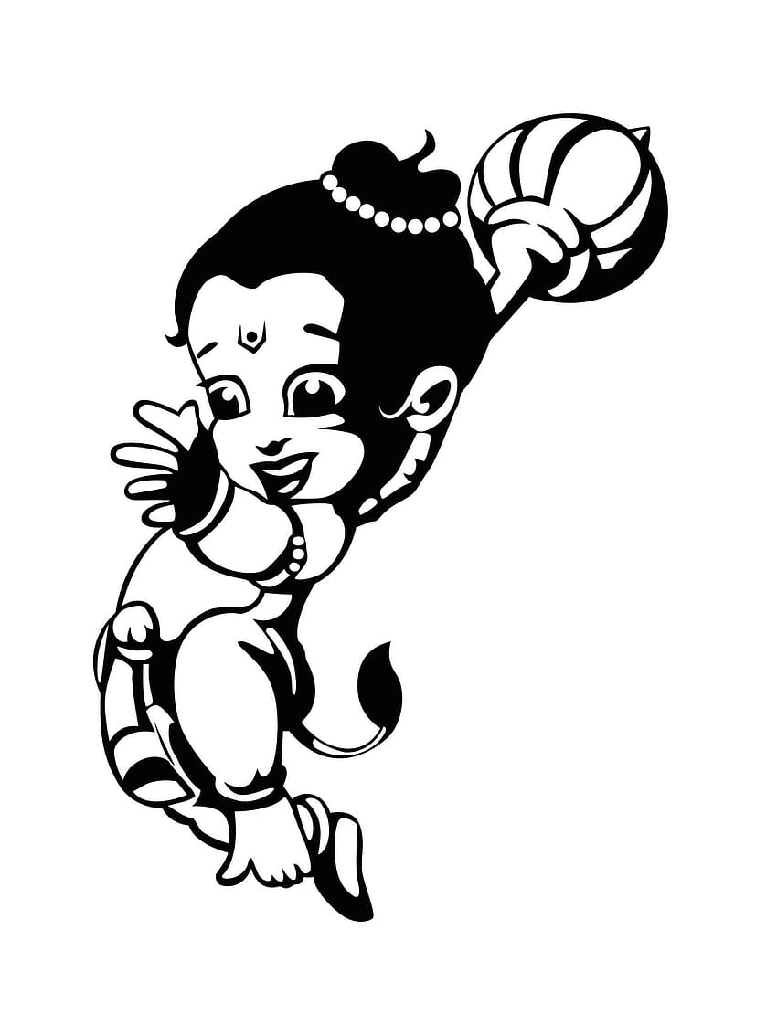 Bal Hanuman, hanuman sketch HD phone wallpaper | Pxfuel