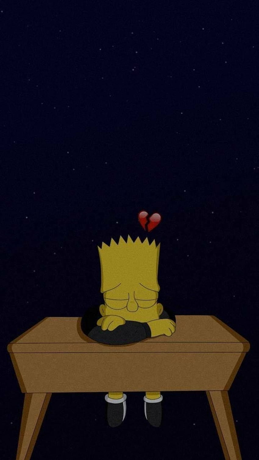 Bart Sad, bart heart broken HD phone wallpaper