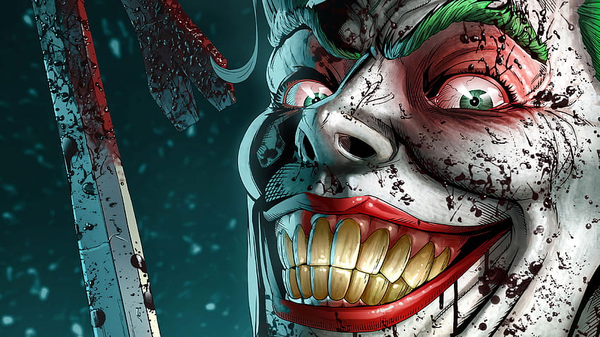Joker Smile Danger, Superhelden, Jokermund HD-Hintergrundbild