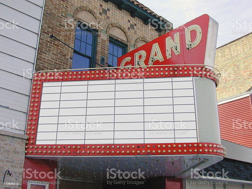 Theater Marquee Blank Stock HD wallpaper