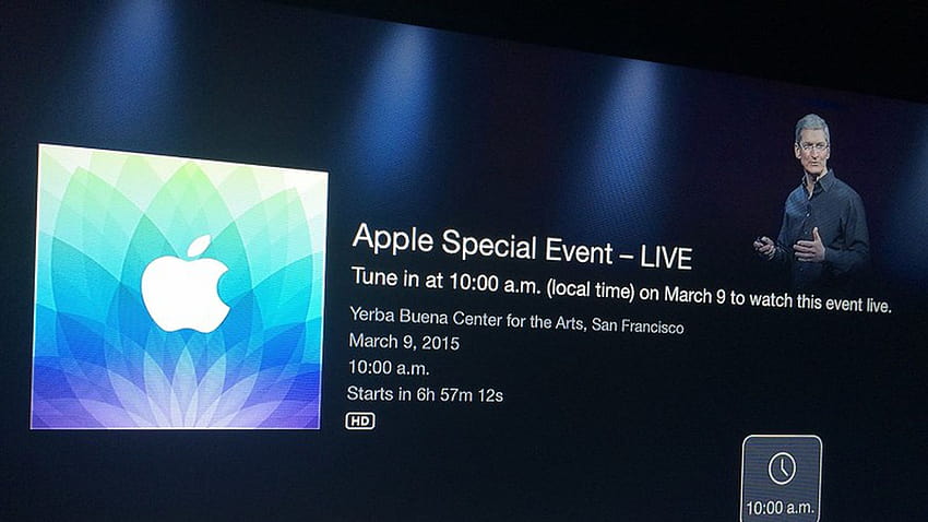 Apple Live Streaming Today's 'Spring Forward' Event on Apple TV HD wallpaper