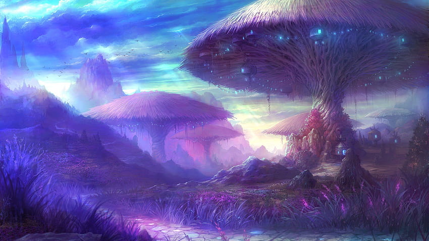 fantasy, Art, Magic, Mushrooms, Aion, Aion, Online / and Mobile Backgrounds, magic mushroom HD wallpaper