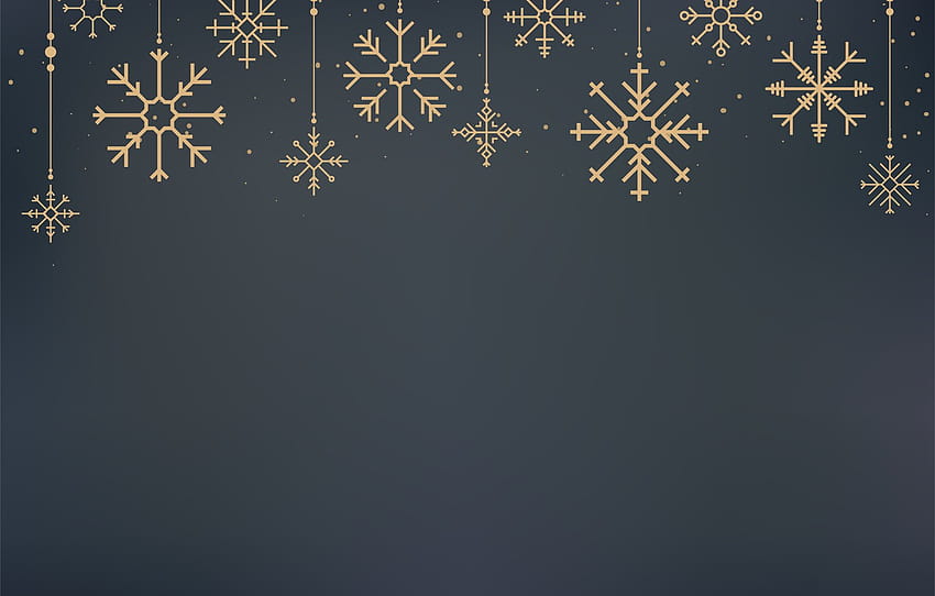 겨울, 눈송이, 배경, 금, 새해, 크리스마스, 황금의, 금, 검은, 크리스마스, 겨울, 배경, 새해, 눈송이, 섹션 текстуры, 블랙 골드 크리스마스 HD 월페이퍼
