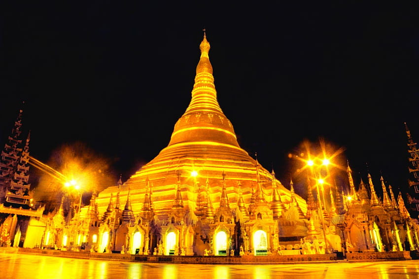 shwedagon pagoda HD wallpaper