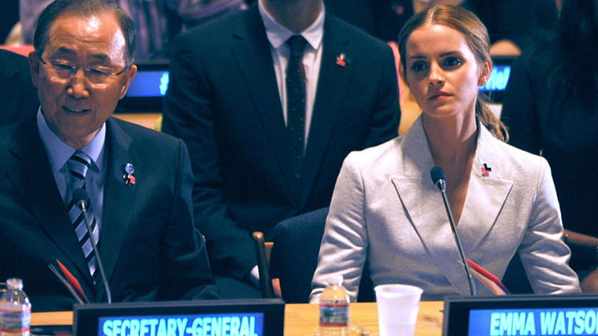 Emma Watson at the U.N.: Men are Imprisoned by Gender Stereotypes, emma watson united nations HD wallpaper