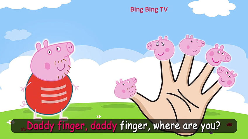 Peppa Pig Finger Family, peppa pig malvada fondo de pantalla