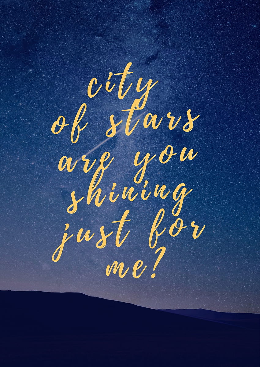 City of stars ” La la land was an utter perfection. La la land HD phone  wallpaper