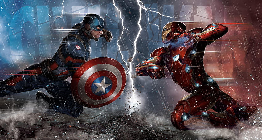 75 Капитан Америка: Гражданска война, гражданска война на Капитан Америка HD тапет