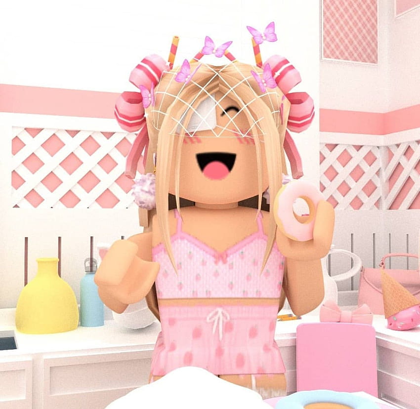 Download #roblox #robloxgirl #cute #love #robloxgril #pink #girl - Roblox  PNG Image with No Background 