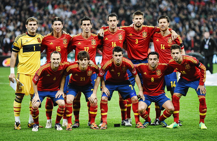 Latar Belakang Tim Sepak Bola Nasional Spanyol Wallpaper HD