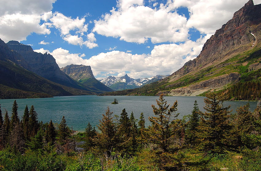 Natur & Landschaft St. Mary Lake Glacier, St. Mary HD-Hintergrundbild