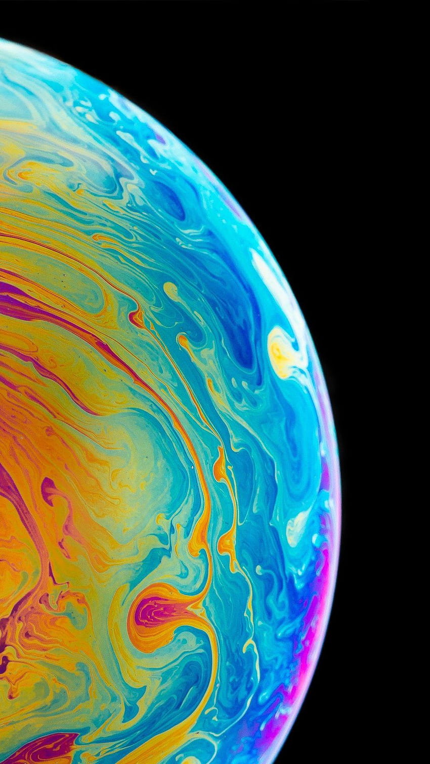 Colorful, soap bubble, surface, close up, 1080x1920, iphone xs bubble HD phone wallpaper