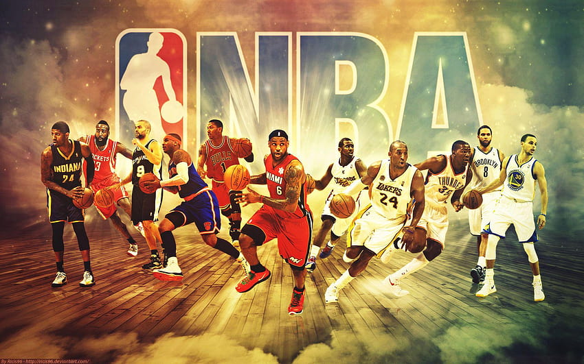 64 アイテムのバスケットボール選手グループ、nba の伝説 高画質の壁紙