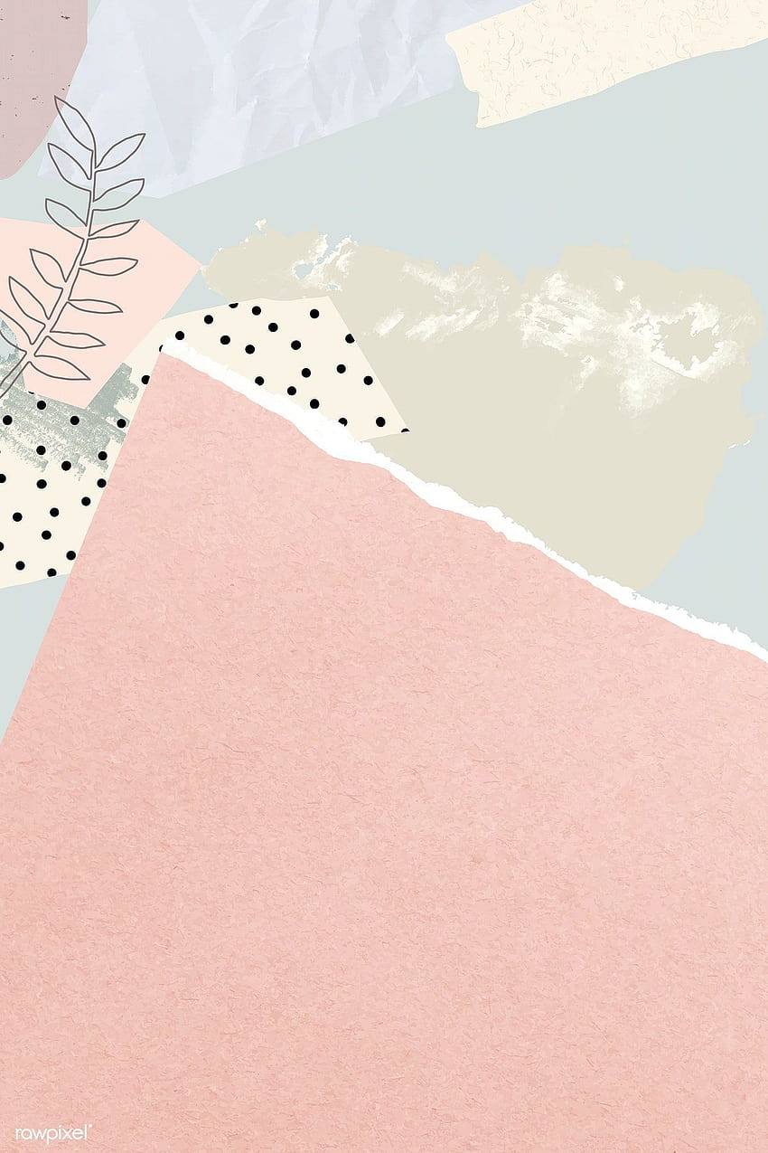 premium vector of Blank pink ripped notepaper vector 1208210, scrapbook HD phone wallpaper