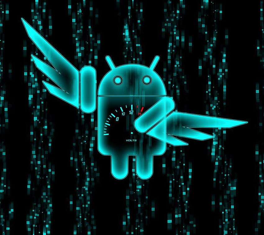 Migliore, blu, Android, robot Android blu Sfondo HD