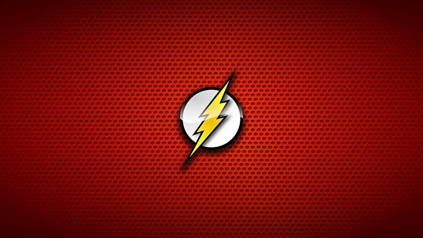 The flash comic hero red backgrounds symbols, hero background HD wallpaper