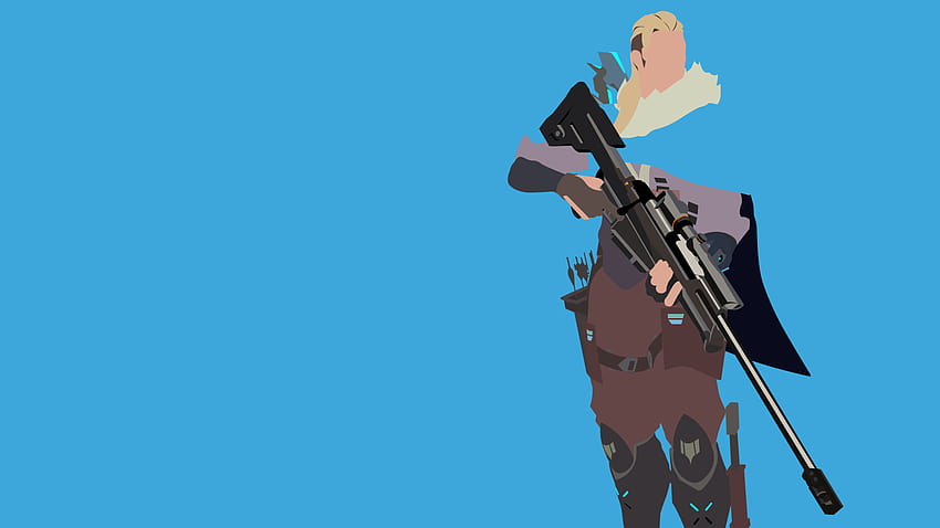 Anime Minimalist Sniper posted by Samantha Thompson, minimalist valorant HD wallpaper