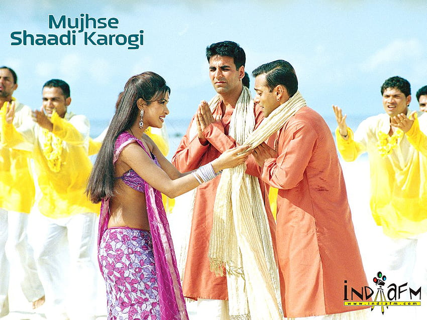 Mujhse Shaadi Karogi 2004, Salman Khan e Priyanka Chopra papel de parede HD