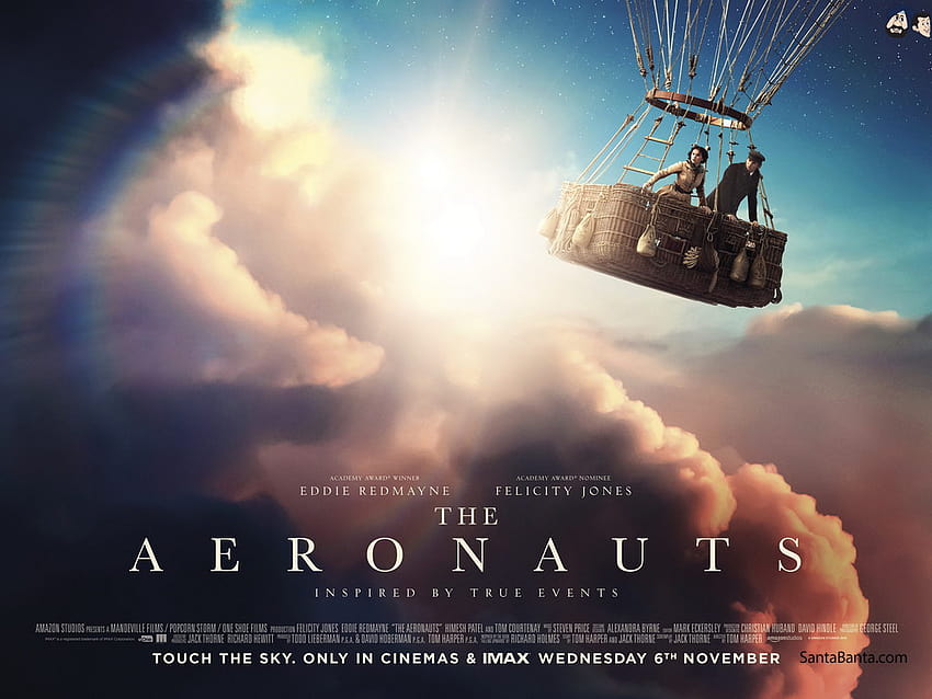 Film d'aventure hollywoodien, The Aeronauts avec Eddie Redmayne et Felicity Jones Fond d'écran HD