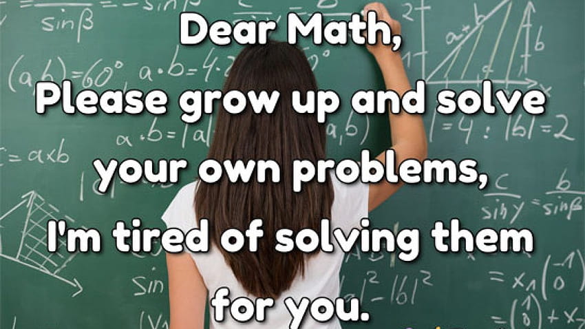 12 Very Funny, Yet Very Truthful Math Pics HD wallpaper
