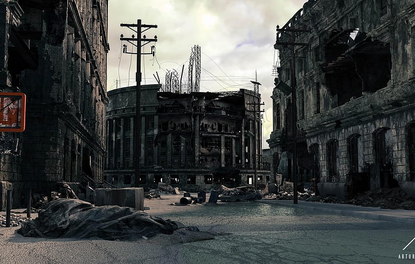 Destruction, Failed State, city destroyed, anime destruction city HD  wallpaper | Pxfuel