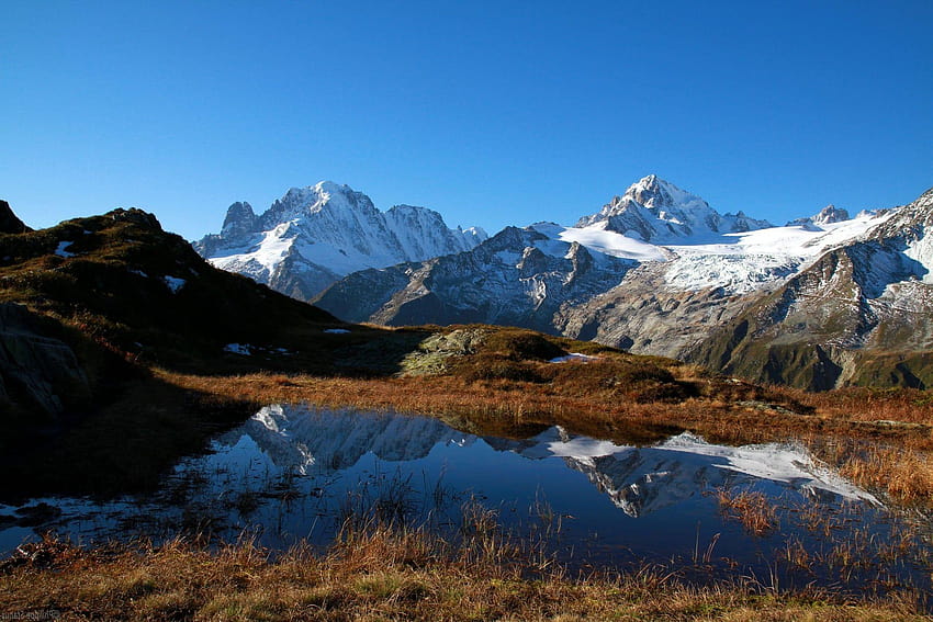 1 gunung Mont Blanc Wallpaper HD