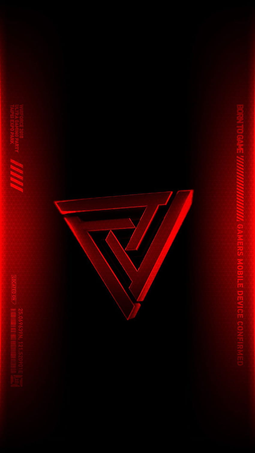 RED GAMER PHONE WALLPAPER 4K