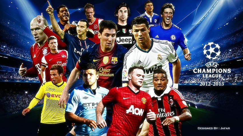 4 Soccer Players, best soccer players HD wallpaper