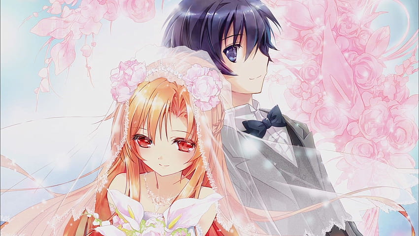 Anime, chicos anime, vestidos de novia, chicas anime, bodas, Sword Art  Online, Yuuki Asuna, Kirigaya Kazuto ::, vestido de novia anime fondo de  pantalla | Pxfuel