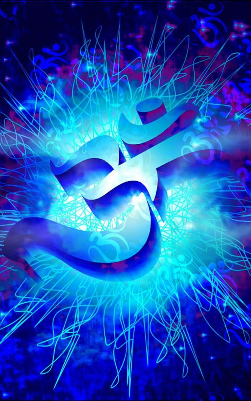 Om Peace 3D Blue Pure Ultra Mobile [950x1520] for your , Mobile & Tablet, mobile 3d HD phone wallpaper