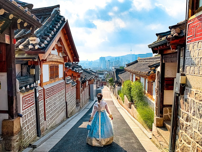 หมู่บ้านบุกชอนฮันอก: สิ่งที่ต้องทำและคู่มือการเดิน • Simply Angella วอลล์เปเปอร์ HD