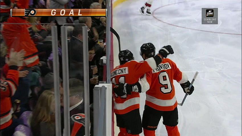 Philadelphia Flyers muestra algo de gruñido en la publicación del primer período, ron hextall fondo de pantalla