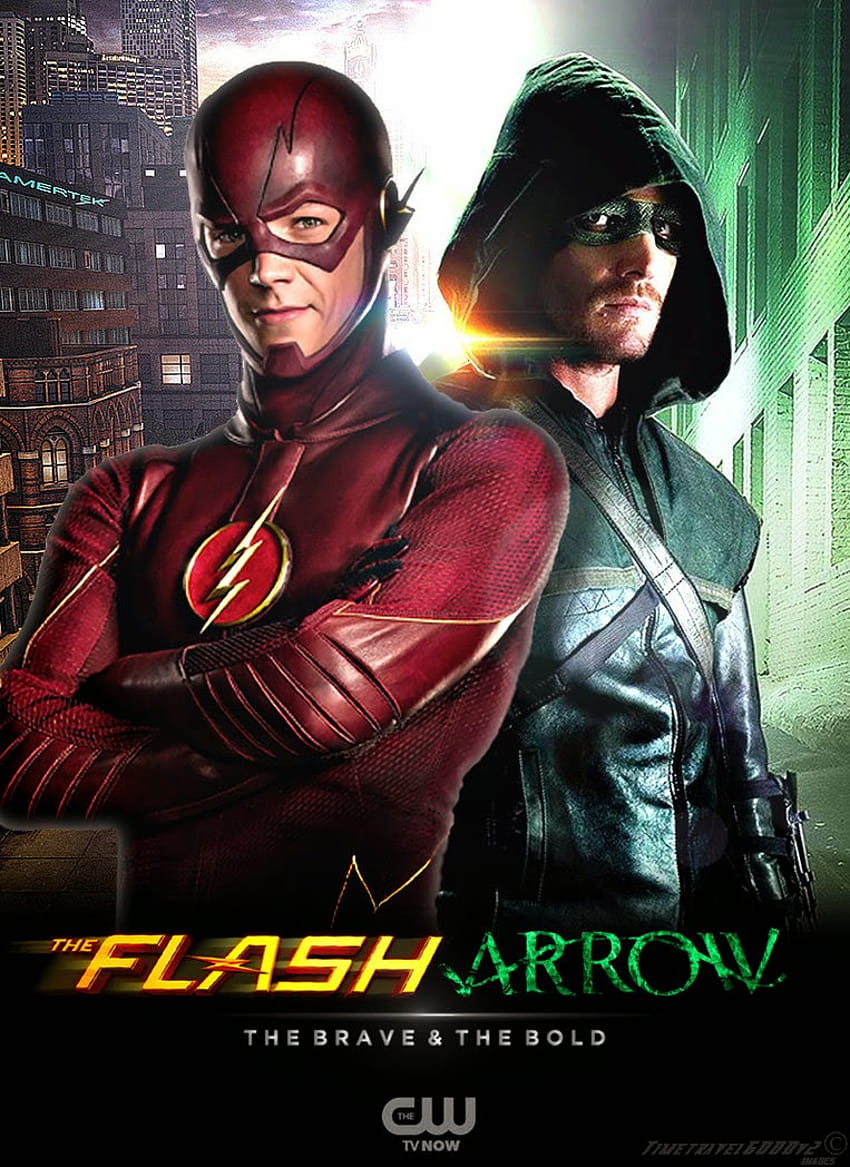 Etwas, auf das viele DC-Fans gewartet haben: The Flash vs Arrow [763x1048] für Ihr Handy und Tablet, der Flash und der grüne Pfeil HD-Handy-Hintergrundbild