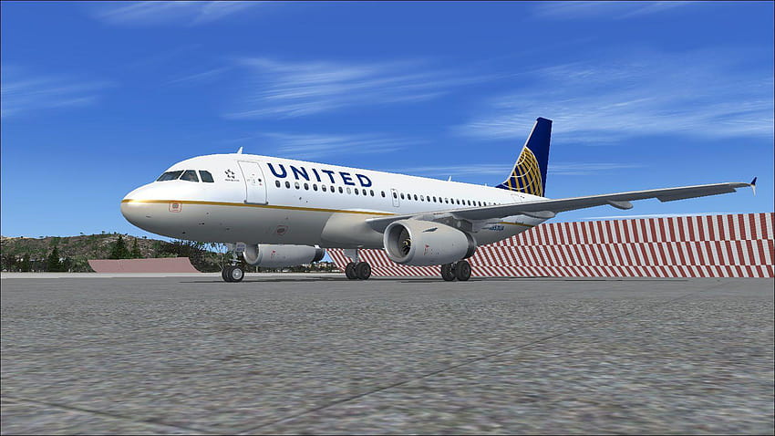 United Airlines Airbus A319 for FSX HD wallpaper