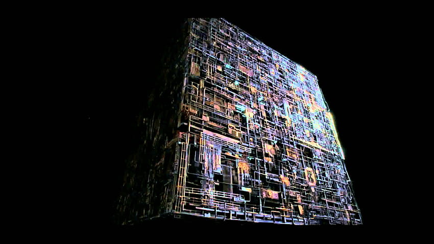 Borg Cube Ambient Engine Sound für 12 Stunden, Star Trek Borg Cube HD-Hintergrundbild