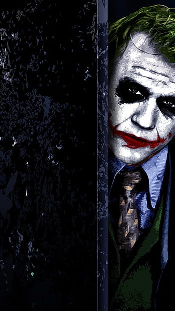 This poster if for the Batman the Dark Knight move. The jokers face and ...