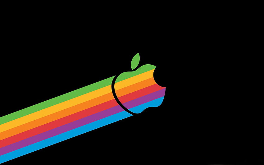 Retro Apple Logo, retro rainbow HD wallpaper | Pxfuel